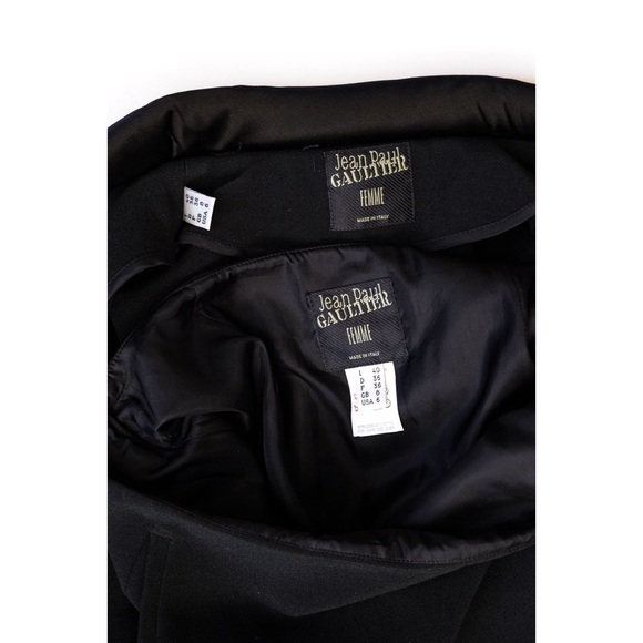 Jean Paul Gaultier A/W 99 Black Tube Jacket and Skirt Set - Picture 6 of 6